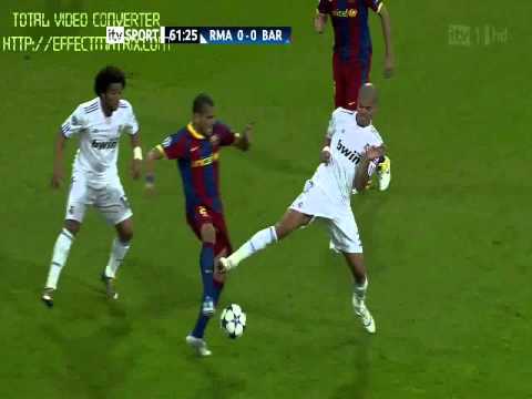 Pepe agresión a Alves,  (Madrid 0-Barça 2) EXPLICACIÓN; SÍ es TARJETA ROJA