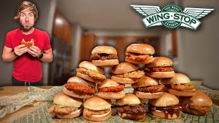 Eating EVERY Sandwich On The Wingstop Menu!