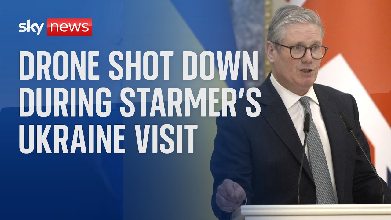 Drone shot down near presidential palace as Starmer discusses Ukraine's next steps
