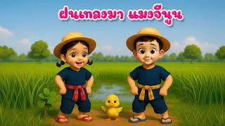 เพลง แมงจีนูน ฝนเทลงมา เวอร์ชั่นน้องปุญ เพลงเด็กคิดส์มีซอง 2568 | KidsMeSong