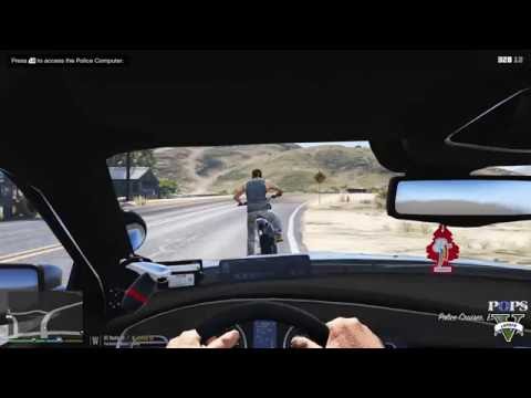 GTA 5 LSPDFR police mod (POPs) police on patrol EP 47 I jump out of my car