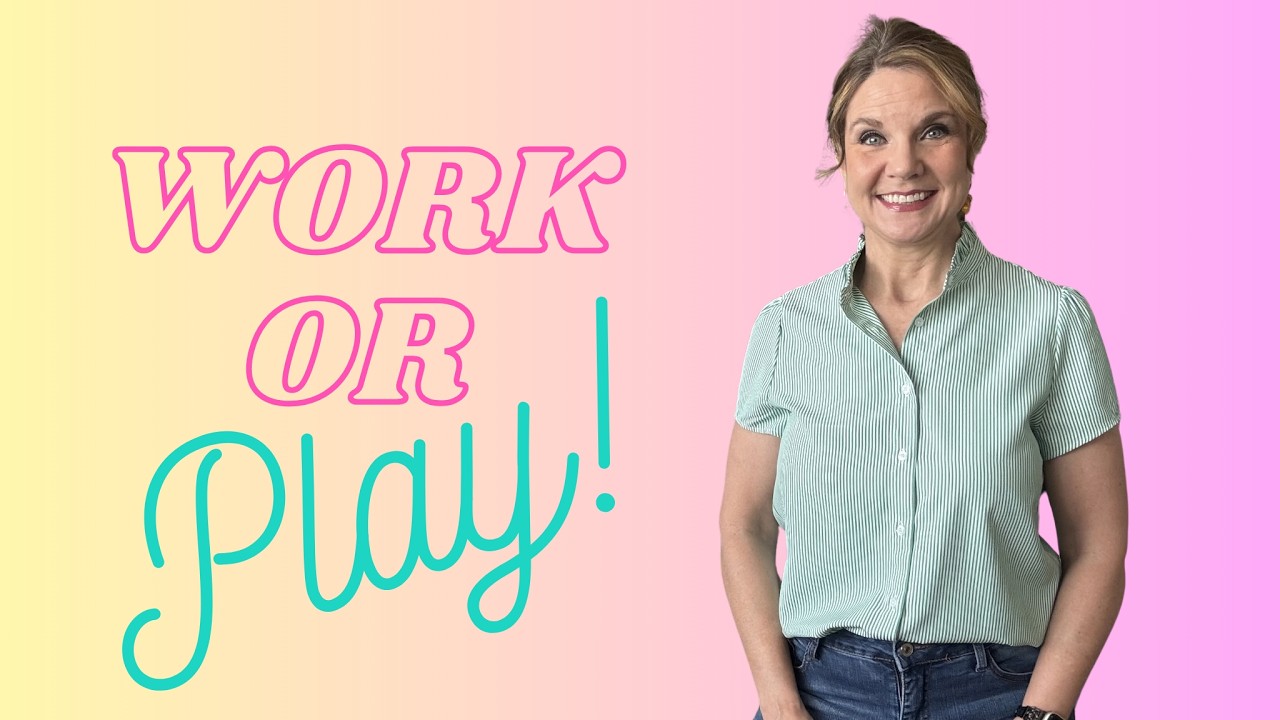 I Tried This Funlingo Ruffle Collar Blouse… SO Polished! Light, Flowy, Feminine! #ad