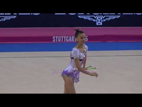 Sara LLANA GARCIA (ESP) clubs - 2015 Stuttgart worlds Qualifs