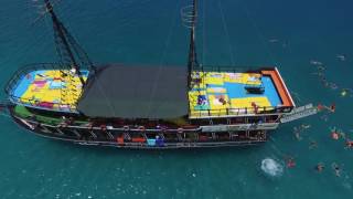 MERSİN DANA ADASI TEKNE TURU DRONE ÇEKİMİ