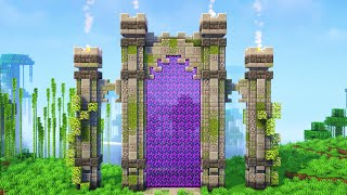 Minecraft | How to build a large Nether Portal | Tutorial