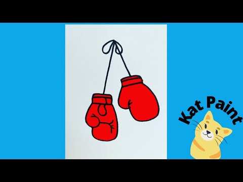 Рисуем боксерские перчатки / We draw boxing gloves - YouTube
