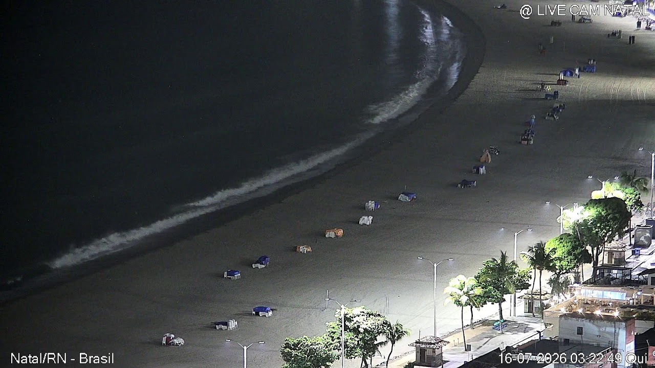 Live webcam view of Ponta Negra y Morro do Careca