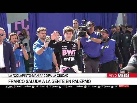 📢 F1: COMENZÓ LA EXHIBICIÓN DE FRANCO COLAPINTO EN BUENOS AIRES