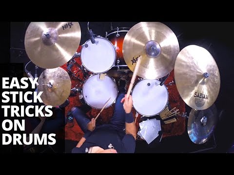 Drumstick illusions! Easy Stick Tricks on Drums | Rich Redmond