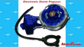 Beyblades Electronic Storm Pegasus Toy Review Unboxing Metal Fusion