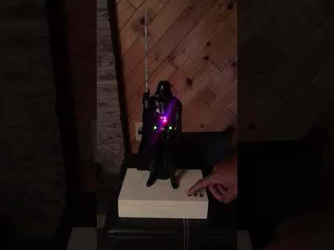 Darth Vader action figure activated