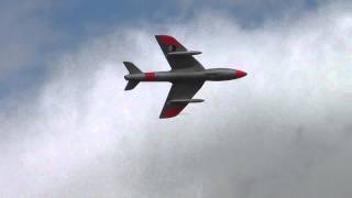 preview picture of video 'Rehearsal Dutch Hawker Hunter @ Florennes Air Show Arrivals Spottersday 22-06-2012'