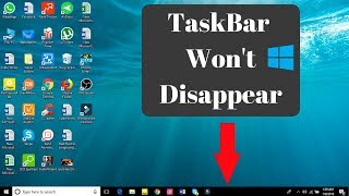 Taskbar not hiding in fullscreen mode in Windows 10/11 (How to Fix)