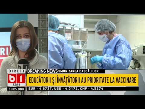 IMUNIZAREA DASCALILOR - EDUCATORII SI INVATATORII AU PRIORITATE LA VACCINARE_Stiri b1_18 ian 2021