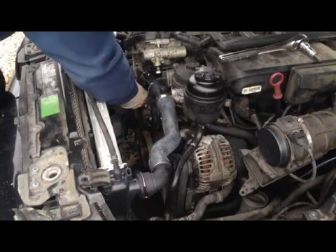 BMW E39 530i M54 M52tu Re Installing After Head Gasket Repair Radiator, Hoses, Exhaust Manifold