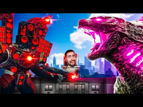 NEW SUPER UPGRADED TITAN SPEAKERMAN vs GODZILLA ! SKIBIDI TOILET !