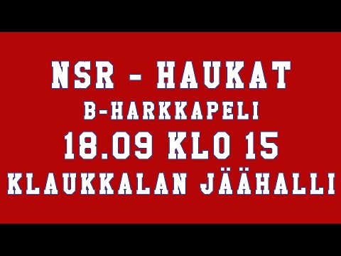 NSR - Haukat B Harjoitusottelu 18.9.2021 klo 15