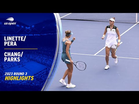 Linette/Pera vs. Chang/Parks Highlights | 2023 US Open Round 3