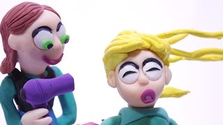 👏 FROZEN 👏 Un día de Peluquería | Stop Moition Claymation de Plastilina en Español