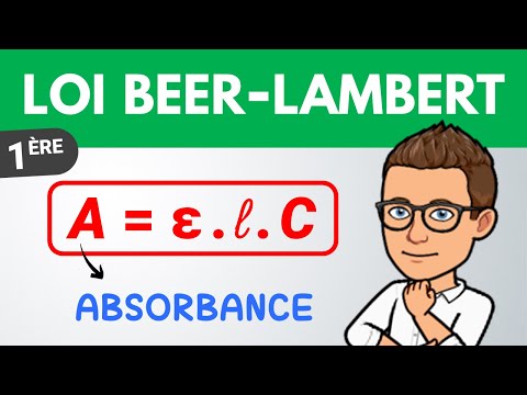Loi BEER-LAMBERT : absorbance et concentration | 1ère spé | Chimie