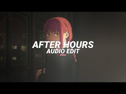 after hours - the weeknd [edit audio]