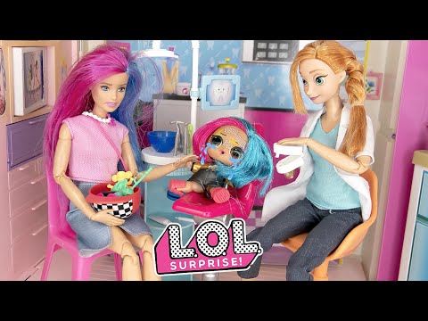 LOL Doll Family Dentist Visit Story