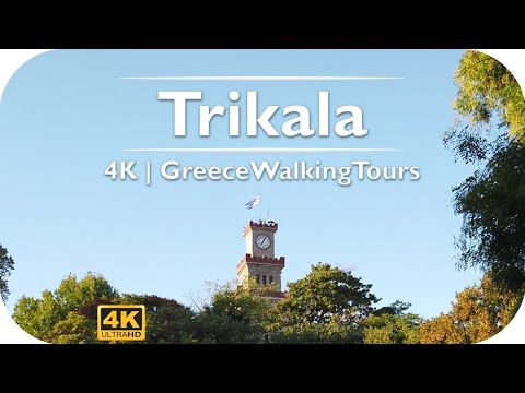 Trikala Walking Tour | 4K Virtual Tour - Greece Walking Tours