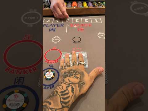 100 $ Baccarat-Hand, mein letztes Geld, da ich immer wieder verliere #Casino #Glücksspiel #Glücks...