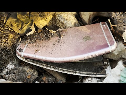Restore Abandoned iPhone 6s Plus Cracked Found From Rubbish, Destroyed Phone Restoration