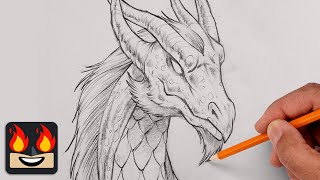How To Draw a Dragon | Step by Step Art Lesson for Beginners