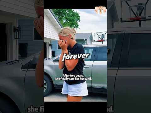 Seeing her Army husband after two years, all the suppressed emotions were released.#shorts