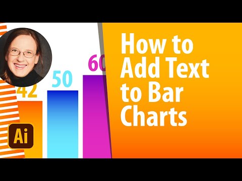 Wie man Text auf die Balken in Illustrator-Balkendiagrammen setzt
