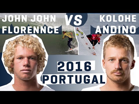 Aggro Paddle Battles and Barrels JOHN JOHN FLORENCE vs KOLOHE ANDINO '16 Portugal | FULL HEAT REPLAY