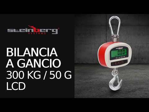 Video - Bilancia a gancio - 300 kg / 50 g- LCD