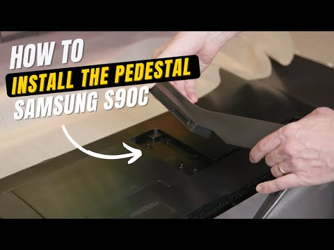 How To Install The Stand On The Samsung S90C Series QD OLED