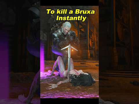 How to kill a Bruxa? (Death March) #thewitcher #shorts #gaming #witcher3 #bruxa #geraltofrivia #rpg