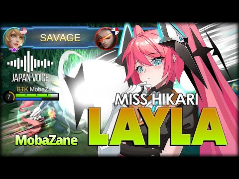 1 SAVAGE 2 MANIAC!! Layla Miss Hikari Gameplay by MobaZane - Mobile Legends: Bang Bang