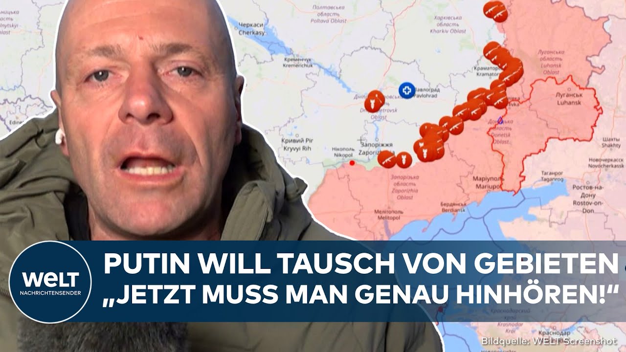 PUTINS KRIEG: Heftige Details zur Frage der Gebiete! Russland schlägt Ukraine einen Tausch vor