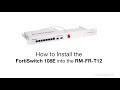 Rackmount IT Kits de montage en rack RM-FR-T12 pour FortiSwitch 108E