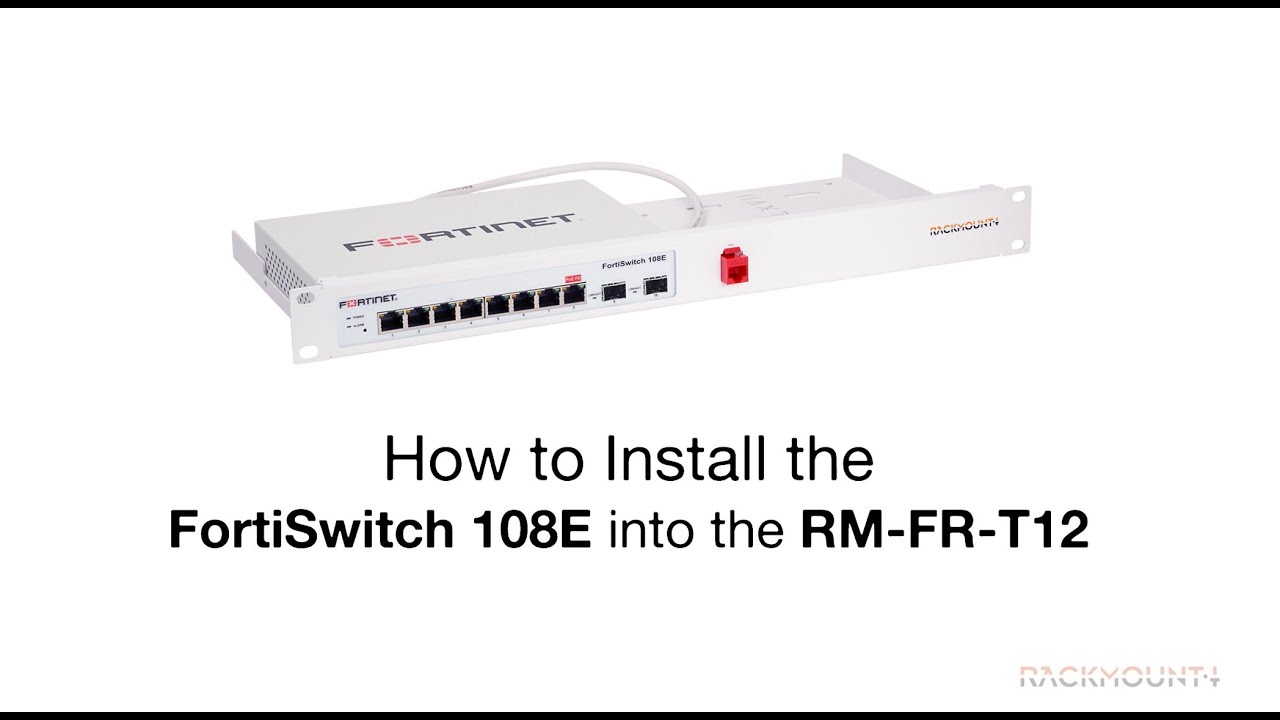 Rackmount IT Kits de montage en rack RM-FR-T12 pour FortiSwitch 108E