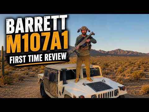 NOT FOR THE WEAK - First time shooting the Barrett M107A1 - beginner style 😒