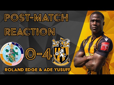 Reaction | Roland Edge & Ade Yusuff | Corinthian-Casuals 0-4 Folkestone Invicta