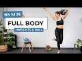 65 MIN INTENSE FULL BODY BARRE WORKOUT WITH BALL WEIGHTS