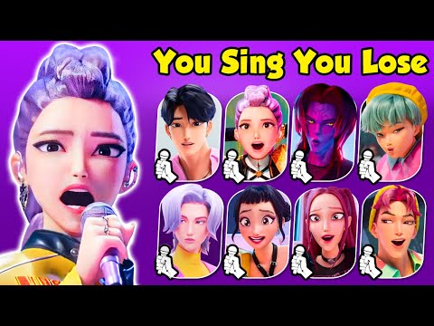 TRY NOT TO SING AND DANCE ~ You Will Lose As You Sing In KPop Demon Hunters Quiz by Their Song