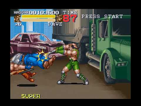 Final Fight 3 (SNES) Longplay - No Death Haggar