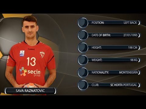 Sava Raznatovic - Left Back - SC Horta - Highlights - Handball Player - CV - Season 2019/20