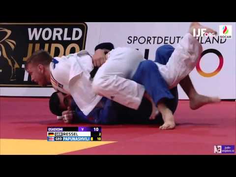 Judo 2016 Grand Prix Dusseldorf: Ressel (GER) - Papunashvilli (GEO) [-81kg] bronze