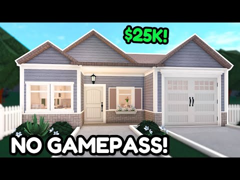 How to Build a 25k NO GAMEPASS Spring House in Bloxburg! *Tutorial & Voice*