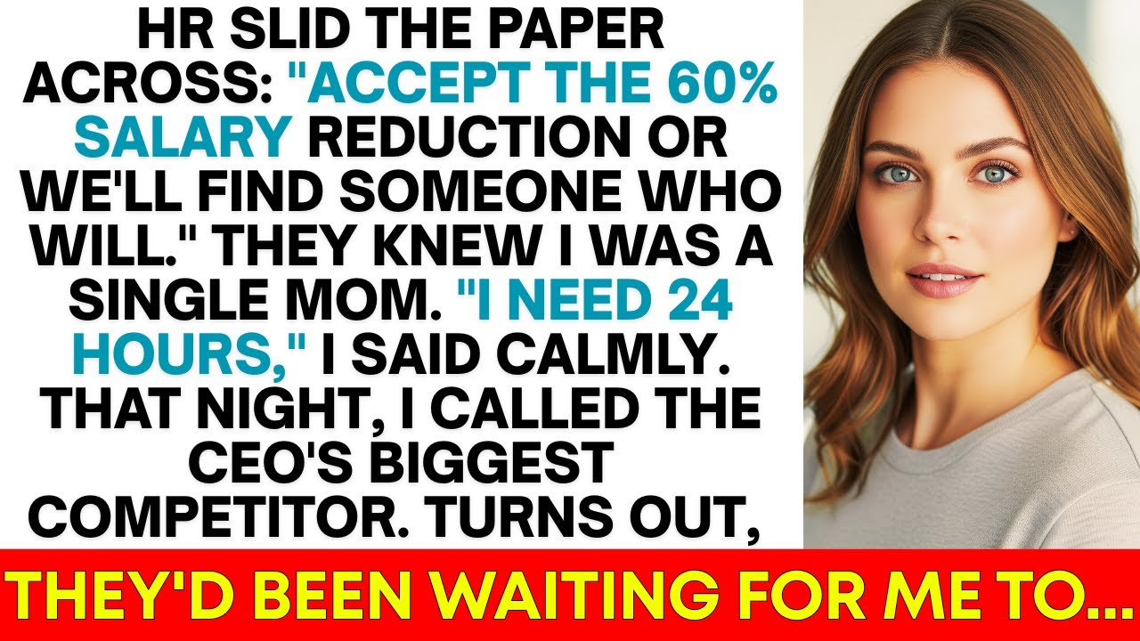 HR Told Me To Accept The 60% Pay Cut Or Leave—Then I Made One Phone Call That Changed...