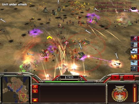 Zero Hour Shockwave Chaos: China Infantry Vs GLA Toxin - Mortar Soldier Power